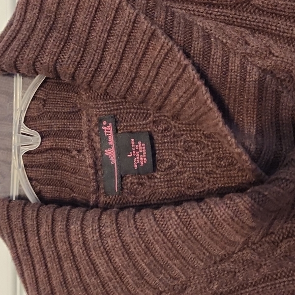 NWOT Willi Smith Cabled Sweater lrg - Picture 2 of 4